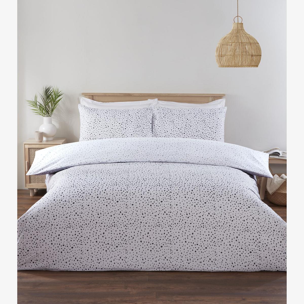 Dotty Duvet Set - White / King