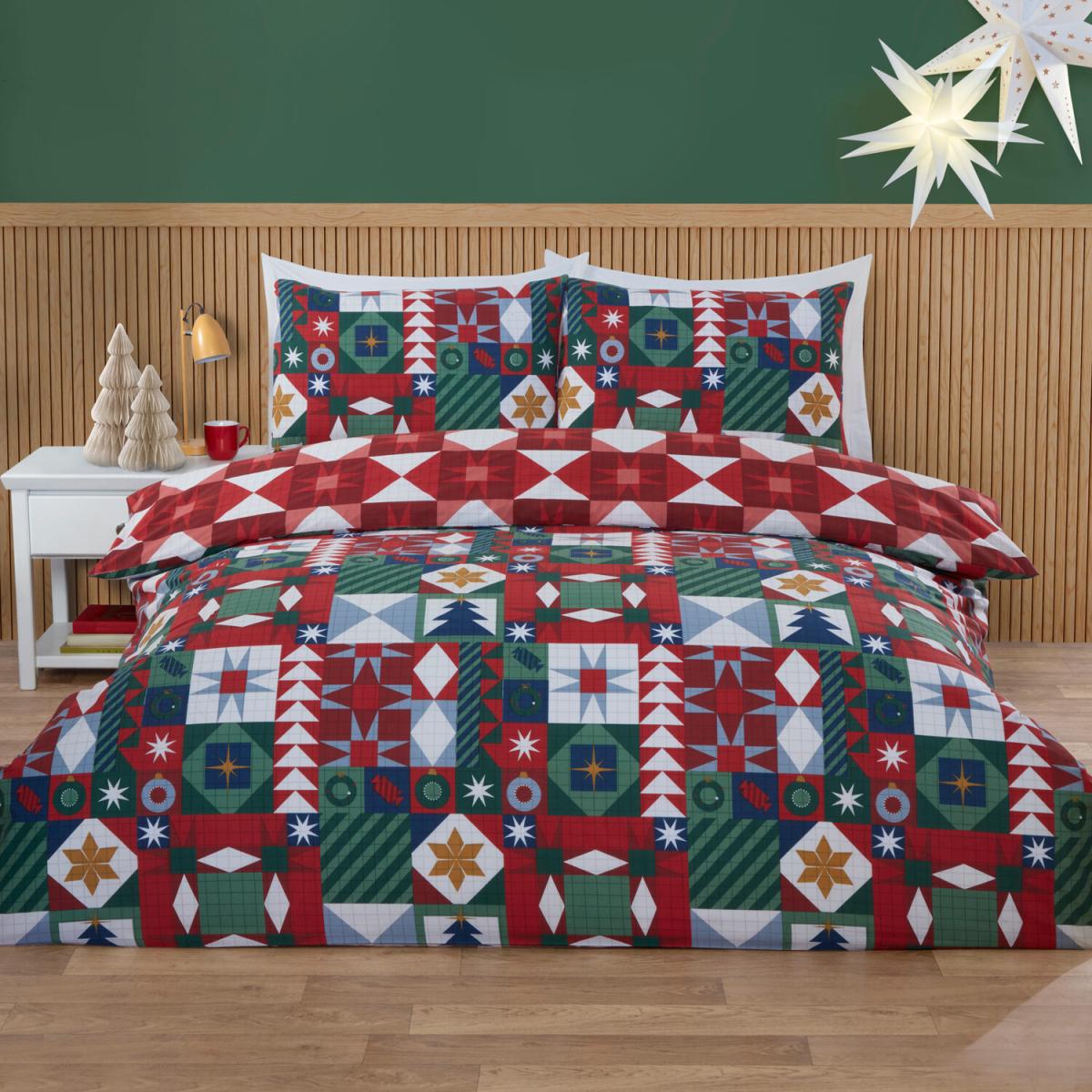 Novie Patchwork Duvet Set - Multicolour / Superking