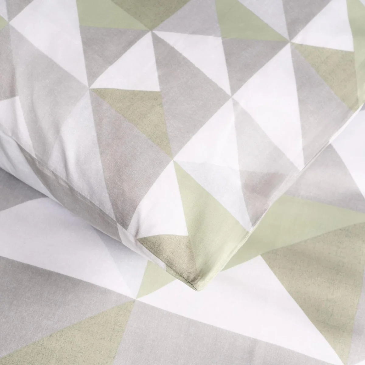 OHS Geometric Print Duvet Set - Sage / 0.99kg – image 4