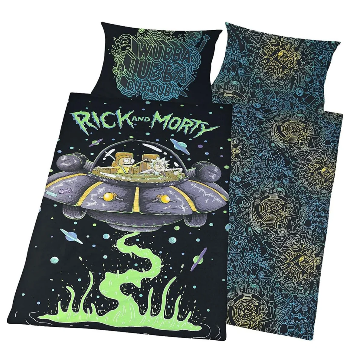 Rick And Morty UFO Reversible Duvet Set - Multicoloured – image 3