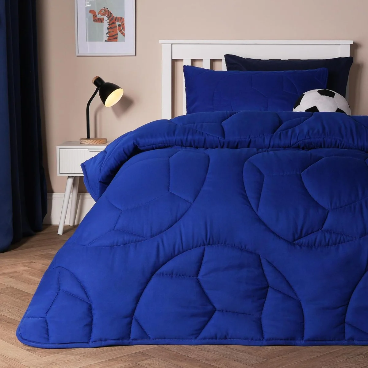 OHS Football Quilted Coverless 7.5 Tog Duvet Set - Blue / 1.45kg – image 2