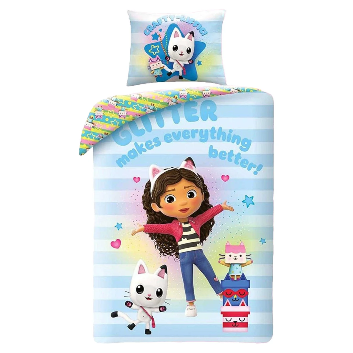 Gabby´s Dollhouse Glitter Makes Everything Better Reversible Duvet Set - Multicoloured – image 2