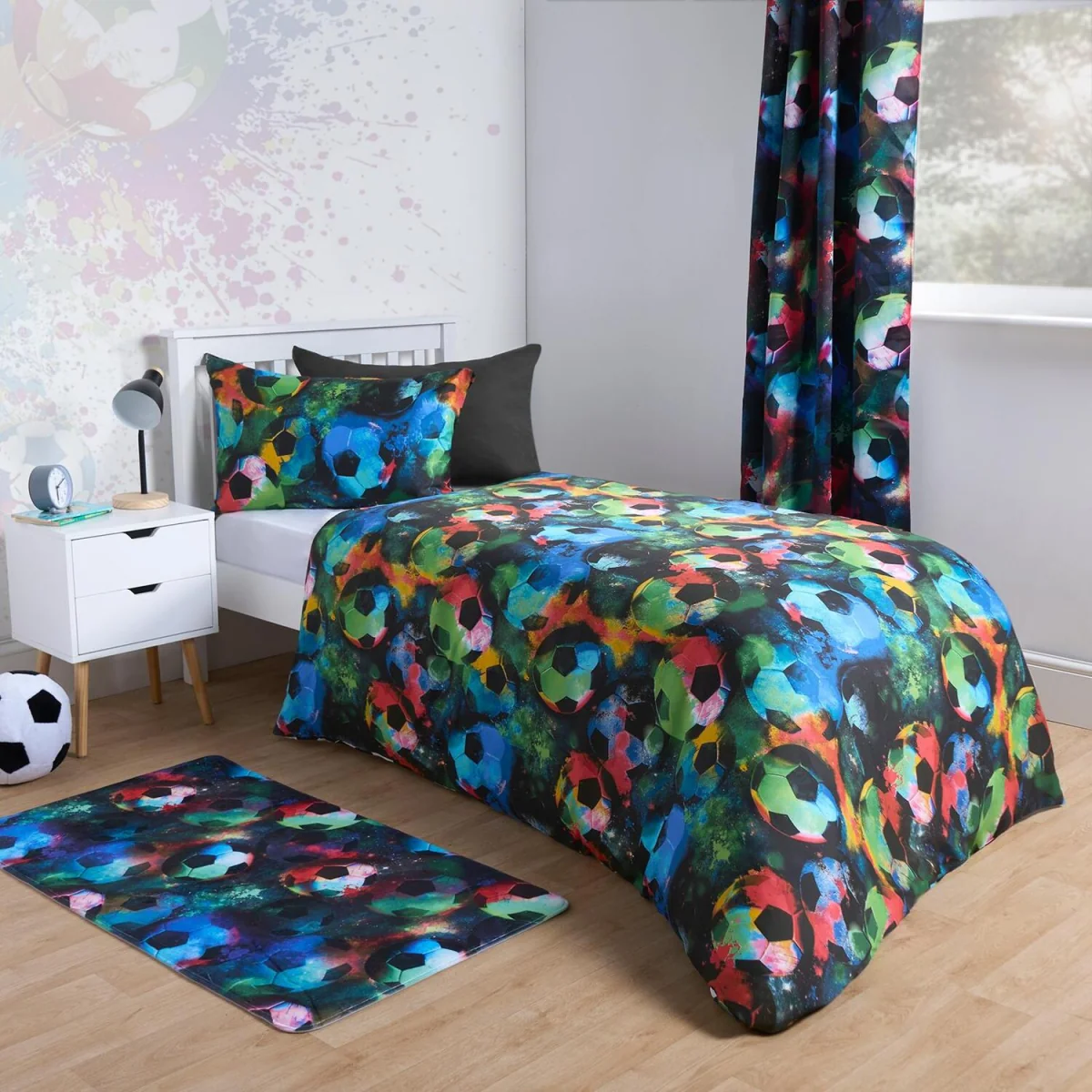 OHS Reversible Football Duvet Set - Neon – image 3