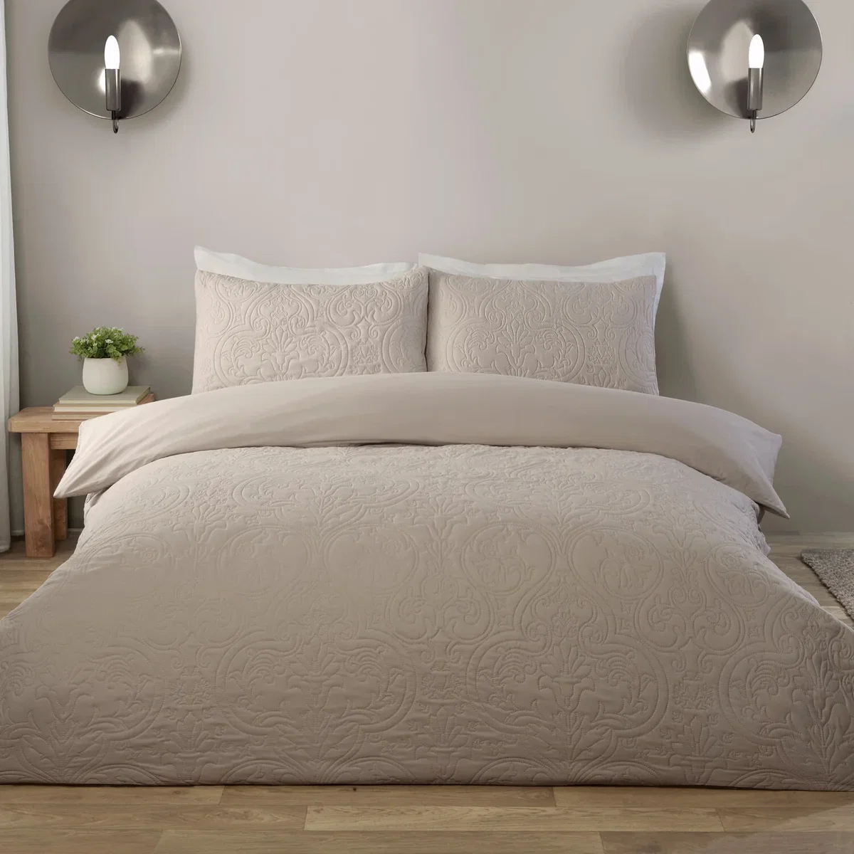 Sanderson Pinsonic Duvet Set - Natural / Double