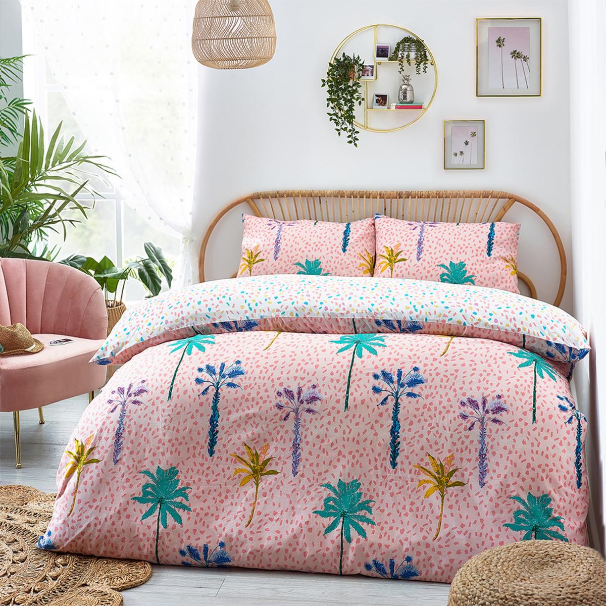 PALMTROPOLIS Duvet Set - Pink / Double