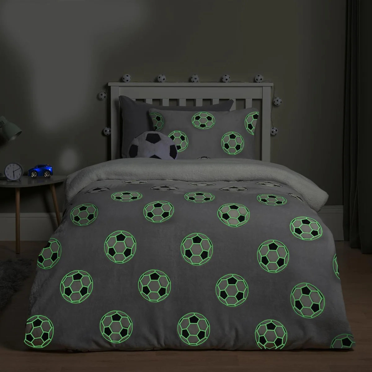 OHS Gaming Glow In The Dark Duvet Set - Grey / 1.62kg – image 3