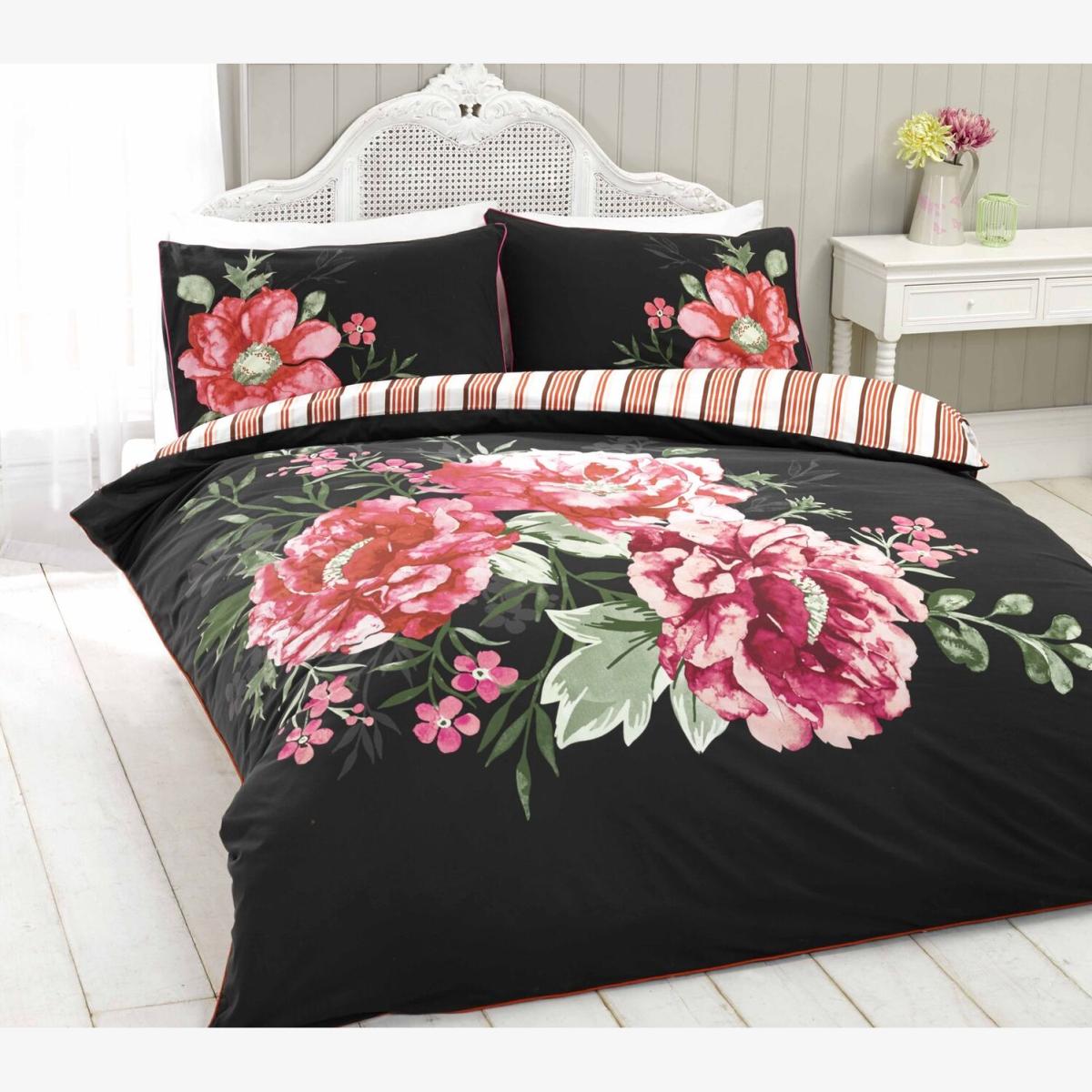 Seraphina Floral Reversible Duvet Cover Bedding Set - Multi