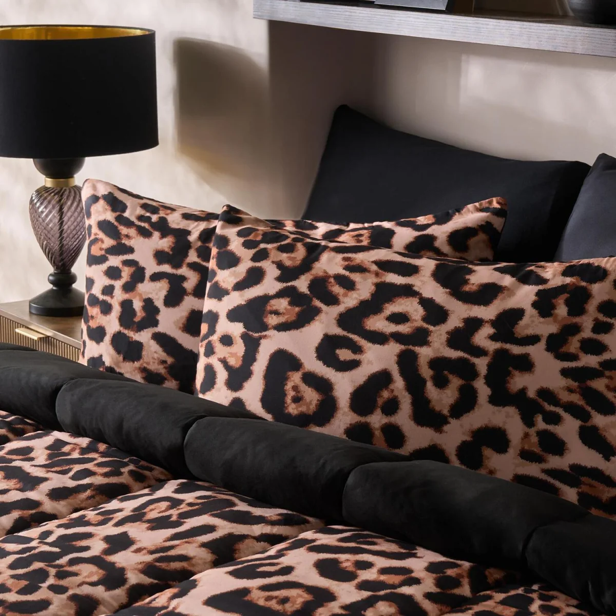 OHS Leopard Print Coverless 10.5 Tog Duvet Set - Natural / 3kg – image 2