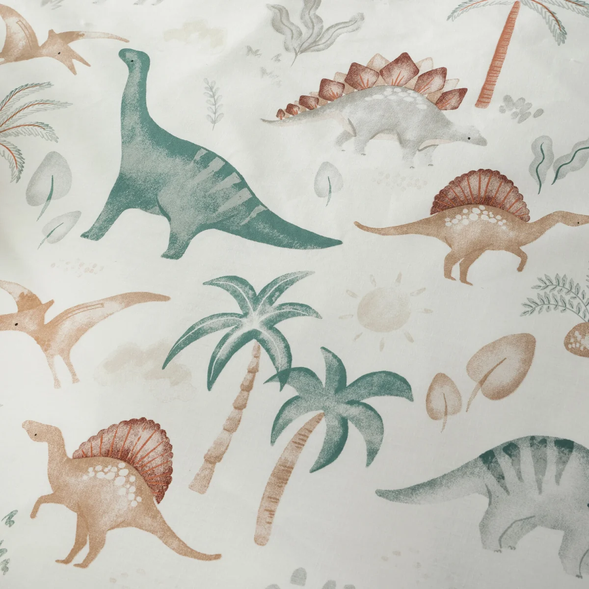 Scandi Saurus Dinosaurs Reversible Duvet Cover Bedding Set - Ivory / Junior – image 2