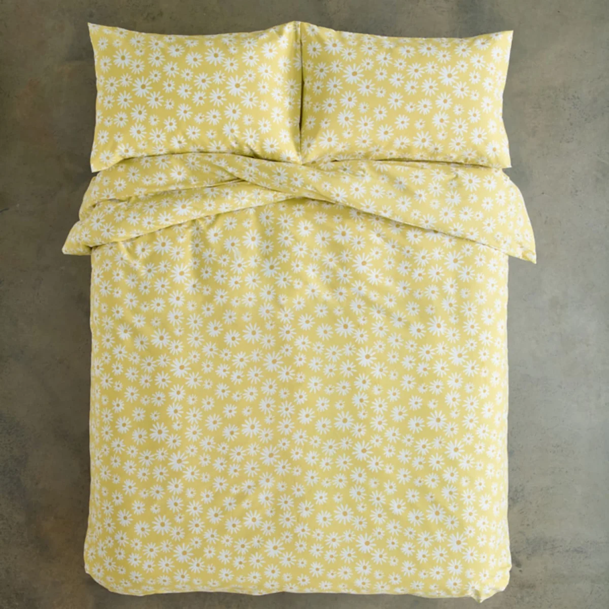 Lazy Daisy Cotton Blend Duvet Set - Yellow – image 4