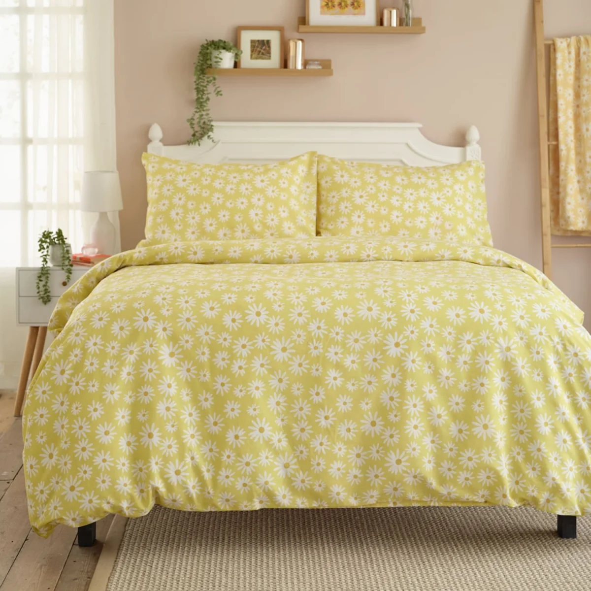 Lazy Daisy Cotton Blend Duvet Set - Yellow – image 1