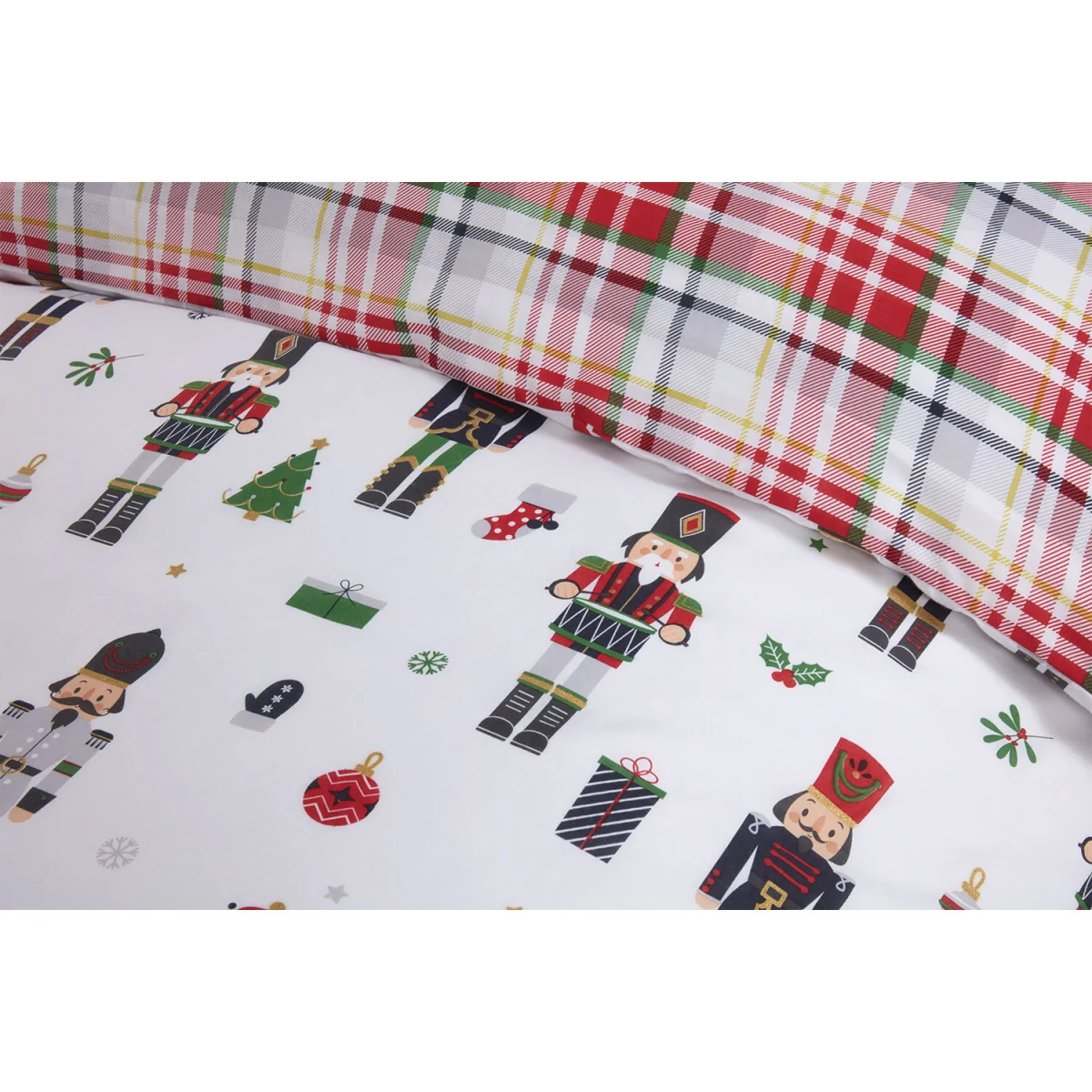 Christmas Nutcrackers Duvet Cover and Pillowcase Set - King size – image 4