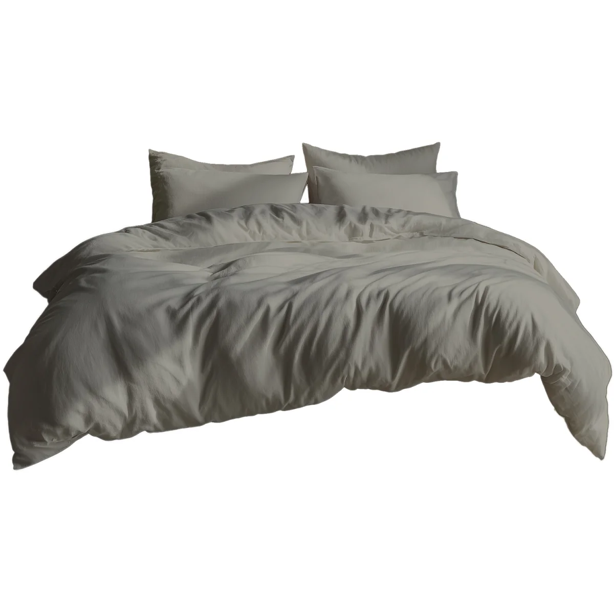 Plain Dyed Easy Care Polycotton Duvet Cover And Pillowcases Set Bed Linen - Lilac / Superking / 2.0kg – image 18