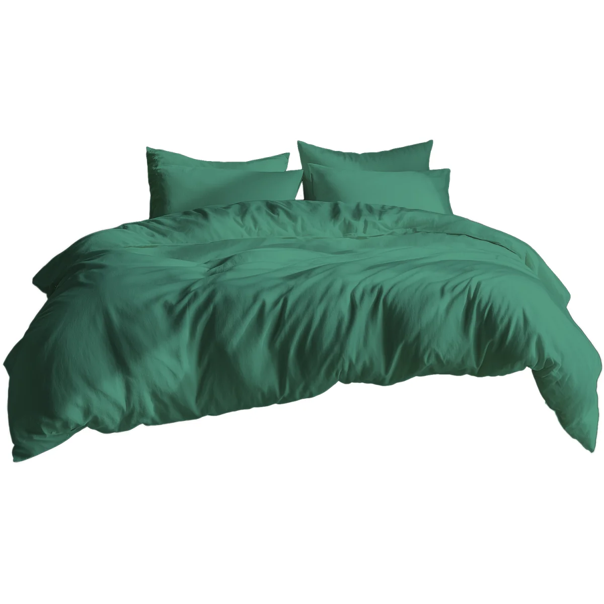 Plain Dyed Easy Care Polycotton Duvet Cover And Pillowcases Set Bed Linen - Lilac / Superking / 2.0kg – image 20