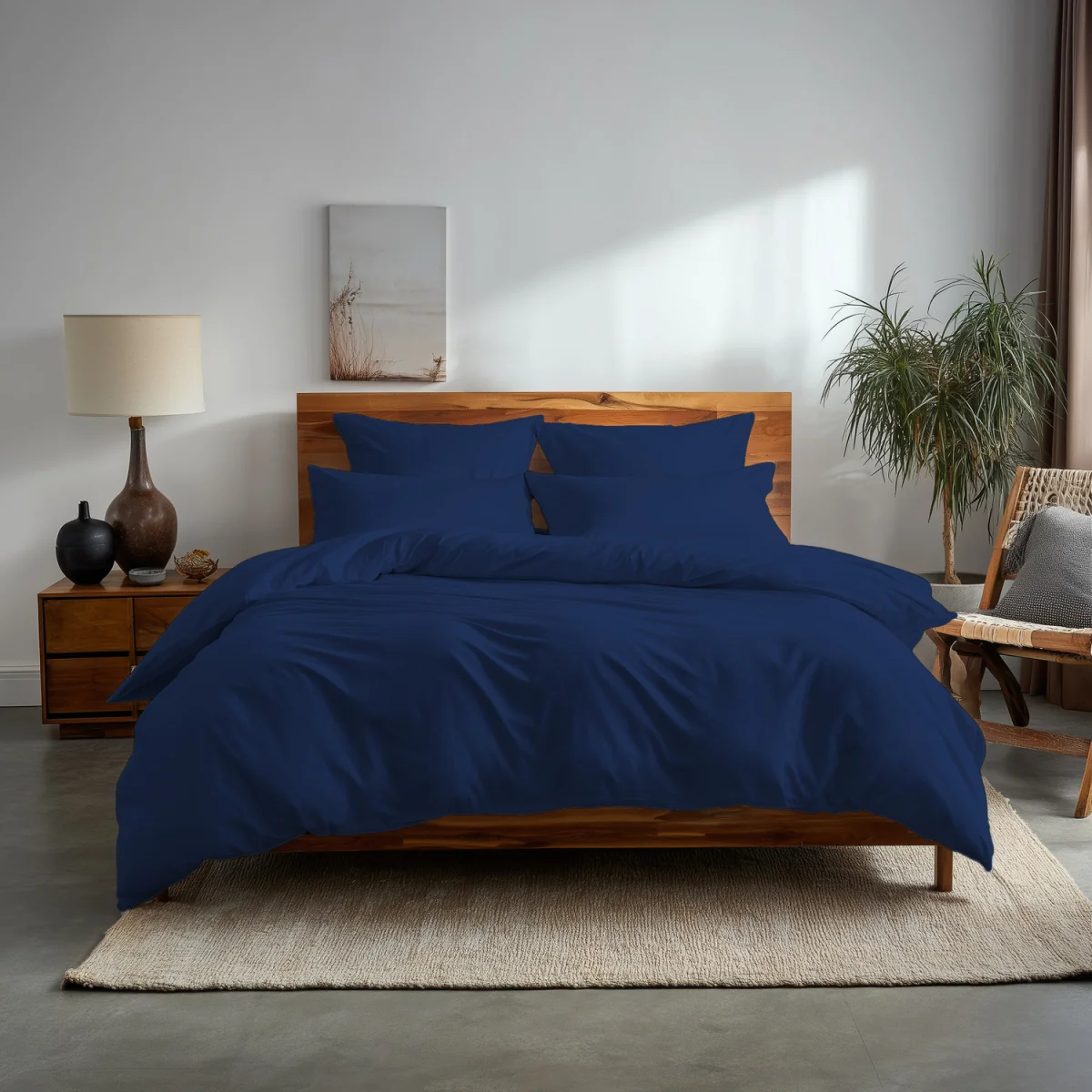 Plain Dyed Easy Care Polycotton Duvet Cover And Pillowcases Set Bed Linen - Lilac / Superking / 2.0kg – image 21