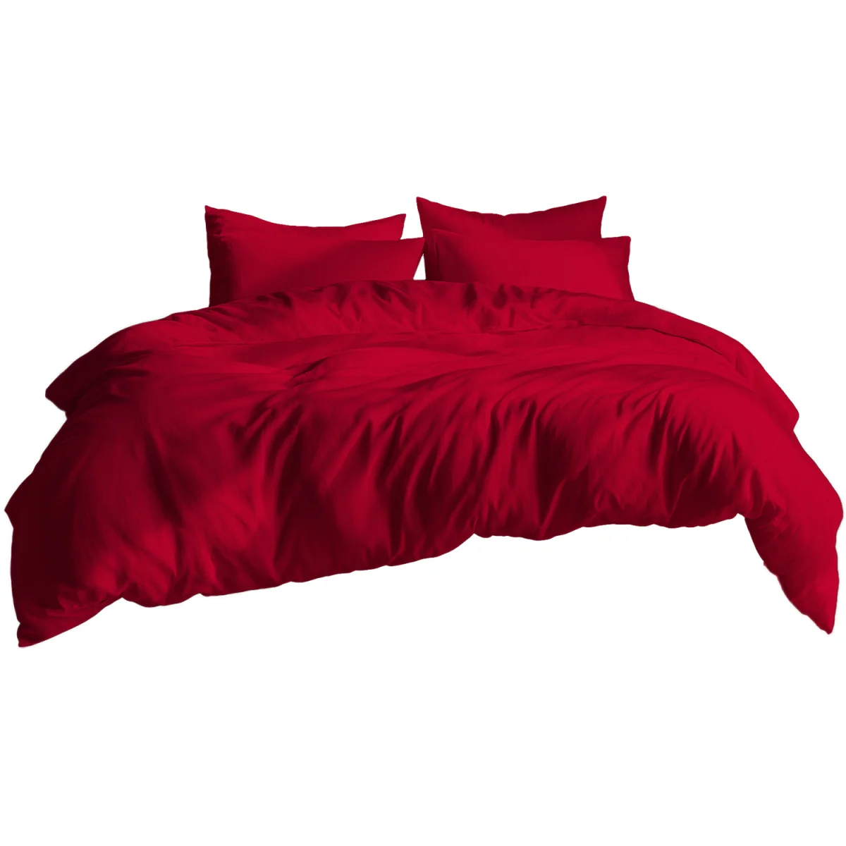 Plain Dyed Easy Care Polycotton Duvet Cover And Pillowcases Set Bed Linen - Lilac / Superking / 2.0kg – image 28