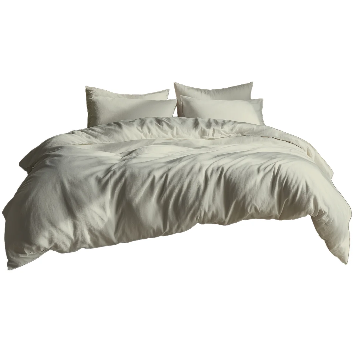 Plain Dyed Easy Care Polycotton Duvet Cover And Pillowcases Set Bed Linen - Lilac / Superking / 2.0kg – image 31