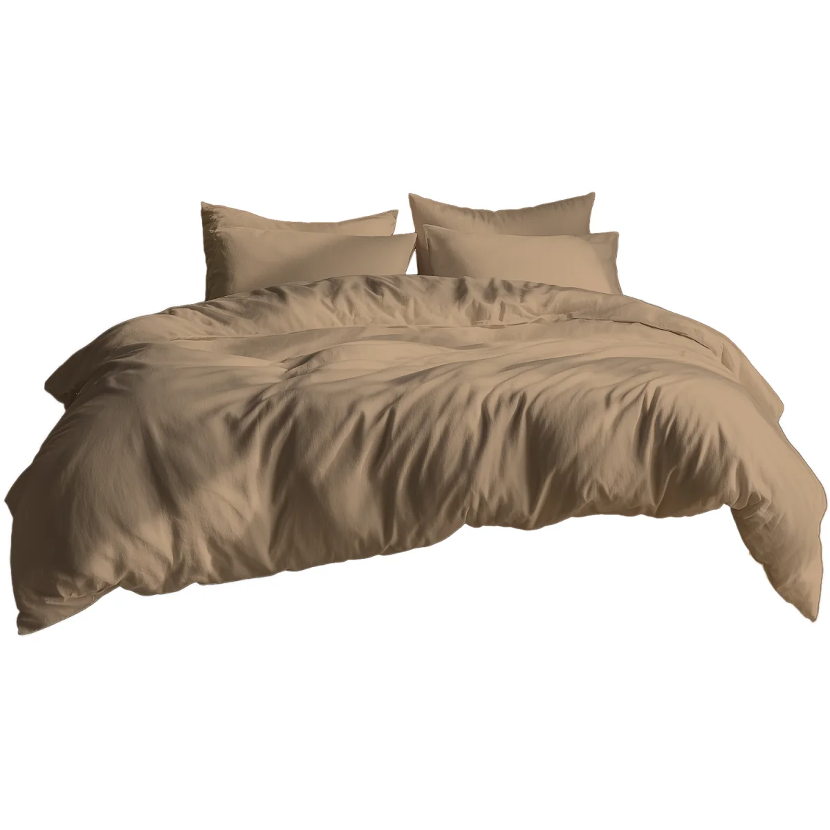 Plain Dyed Easy Care Polycotton Duvet Cover And Pillowcases Set Bed Linen - Lilac / Superking / 2.0kg – image 32