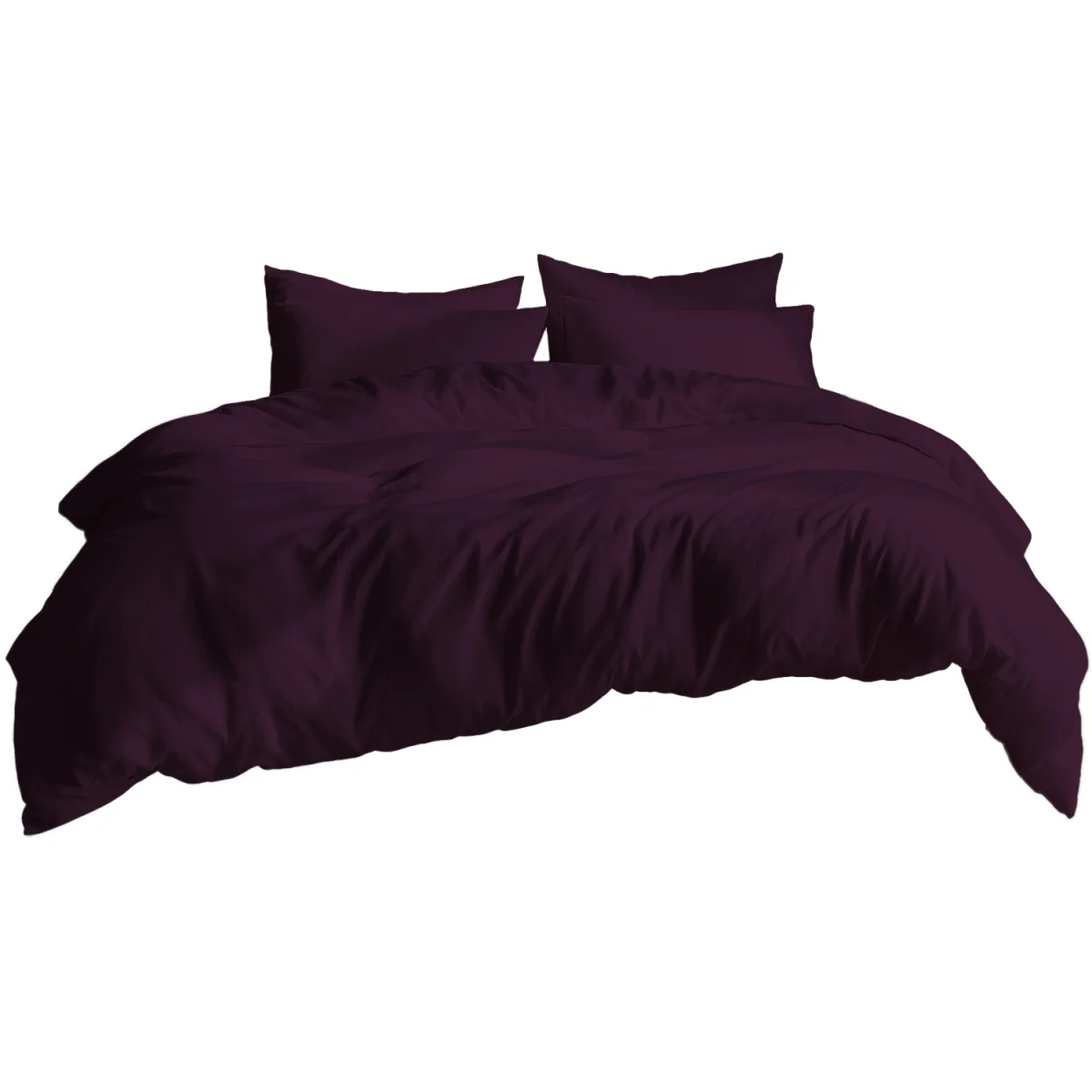 Plain Dyed Easy Care Polycotton Duvet Cover And Pillowcases Set Bed Linen - Lilac / Superking / 2.0kg – image 7