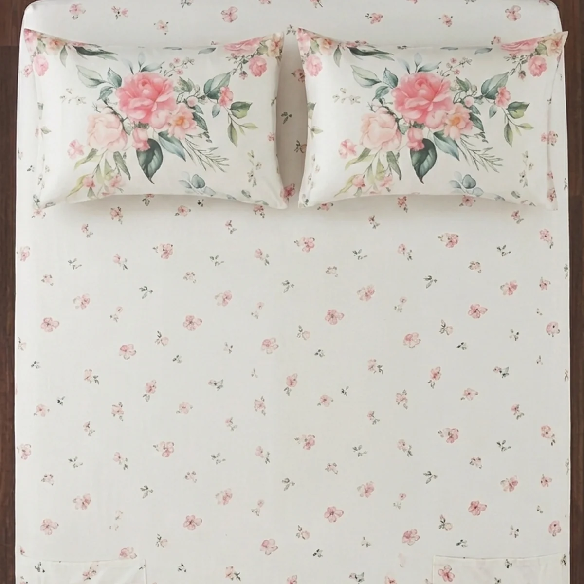 Ava Microfibre Duvet Cover with Fitted Sheet - White – image 5