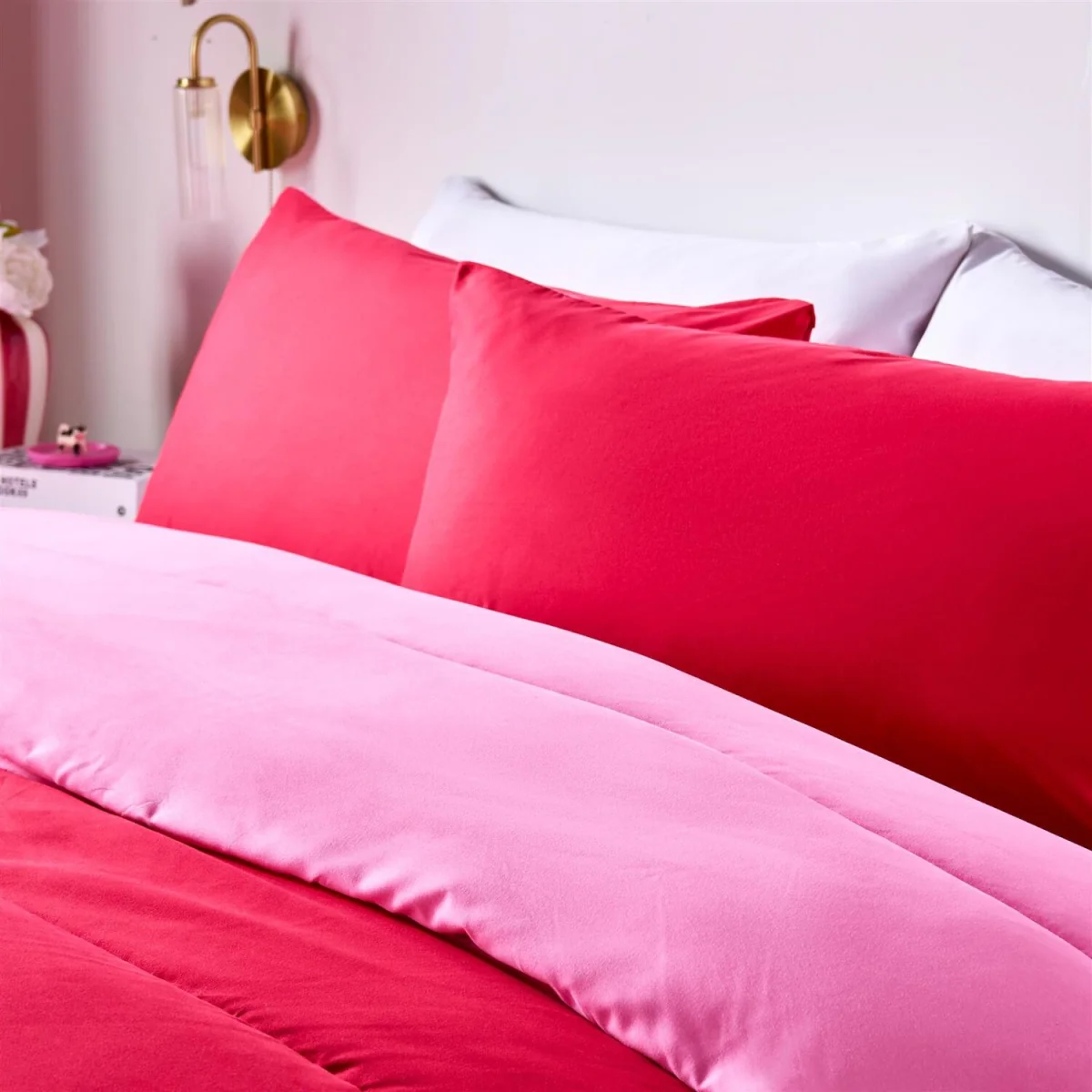 OHS Coverless 10.5 Tog Duvet Set - Hot Pink/Red / Double / 2.5kg / 28cm – image 24