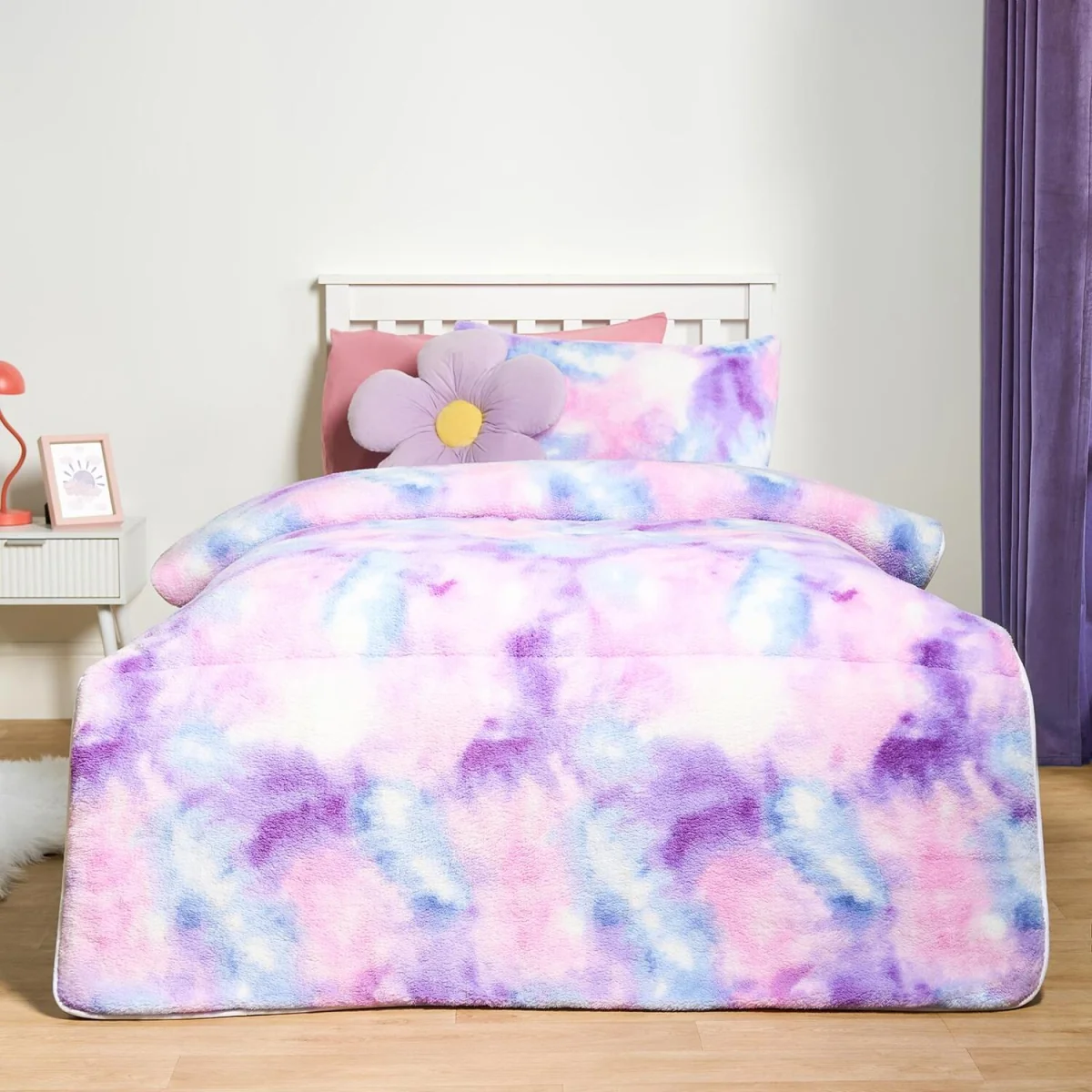 OHS Coverless Teddy Gaming 10.5 Tog Duvet Set - Lilac / 1.85kg – image 2