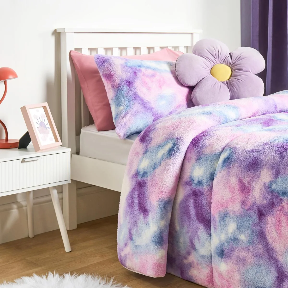 OHS Coverless Teddy Gaming 10.5 Tog Duvet Set - Lilac / 1.85kg – image 3
