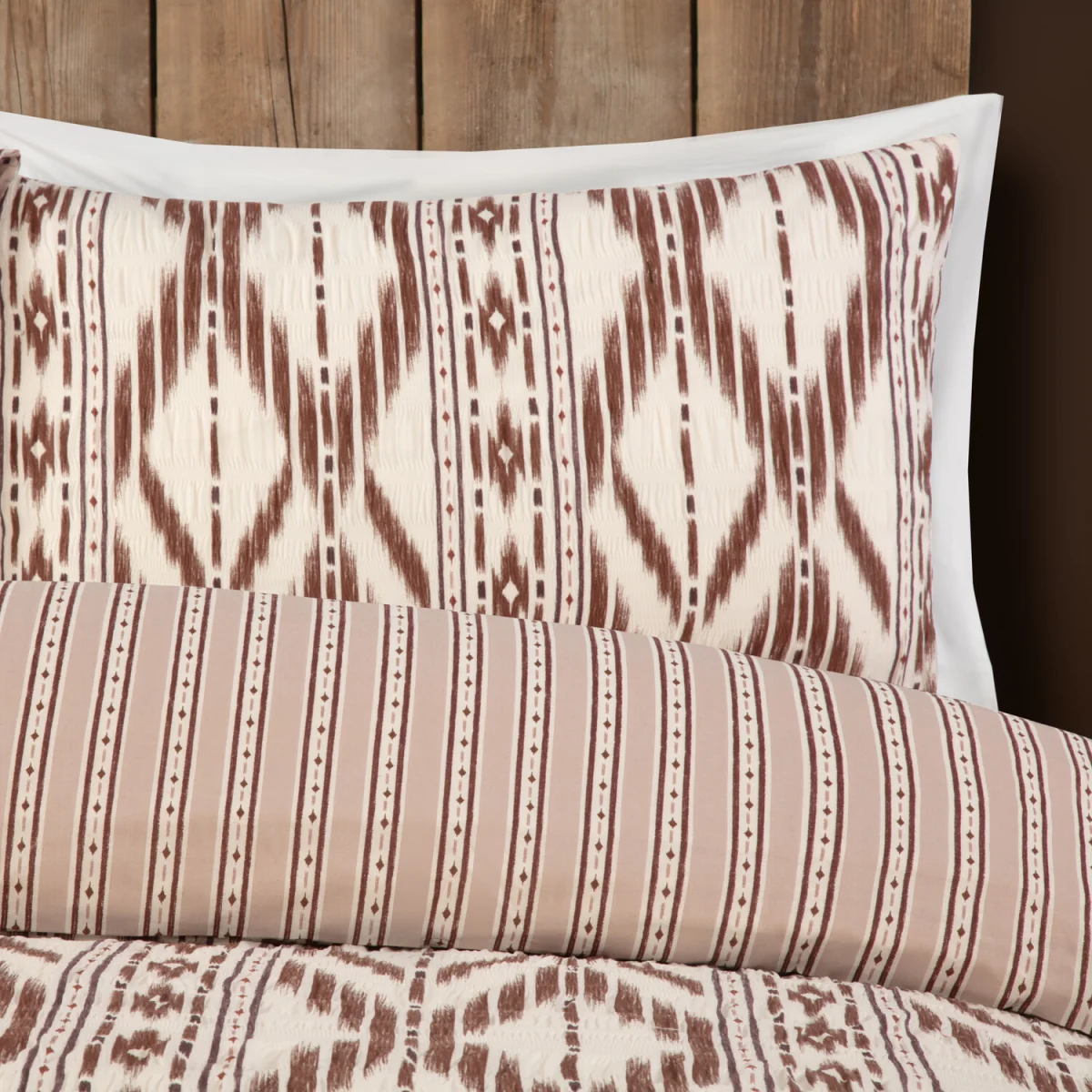 Arizona Seersucker Duvet Set - Natural / Superking – image 3