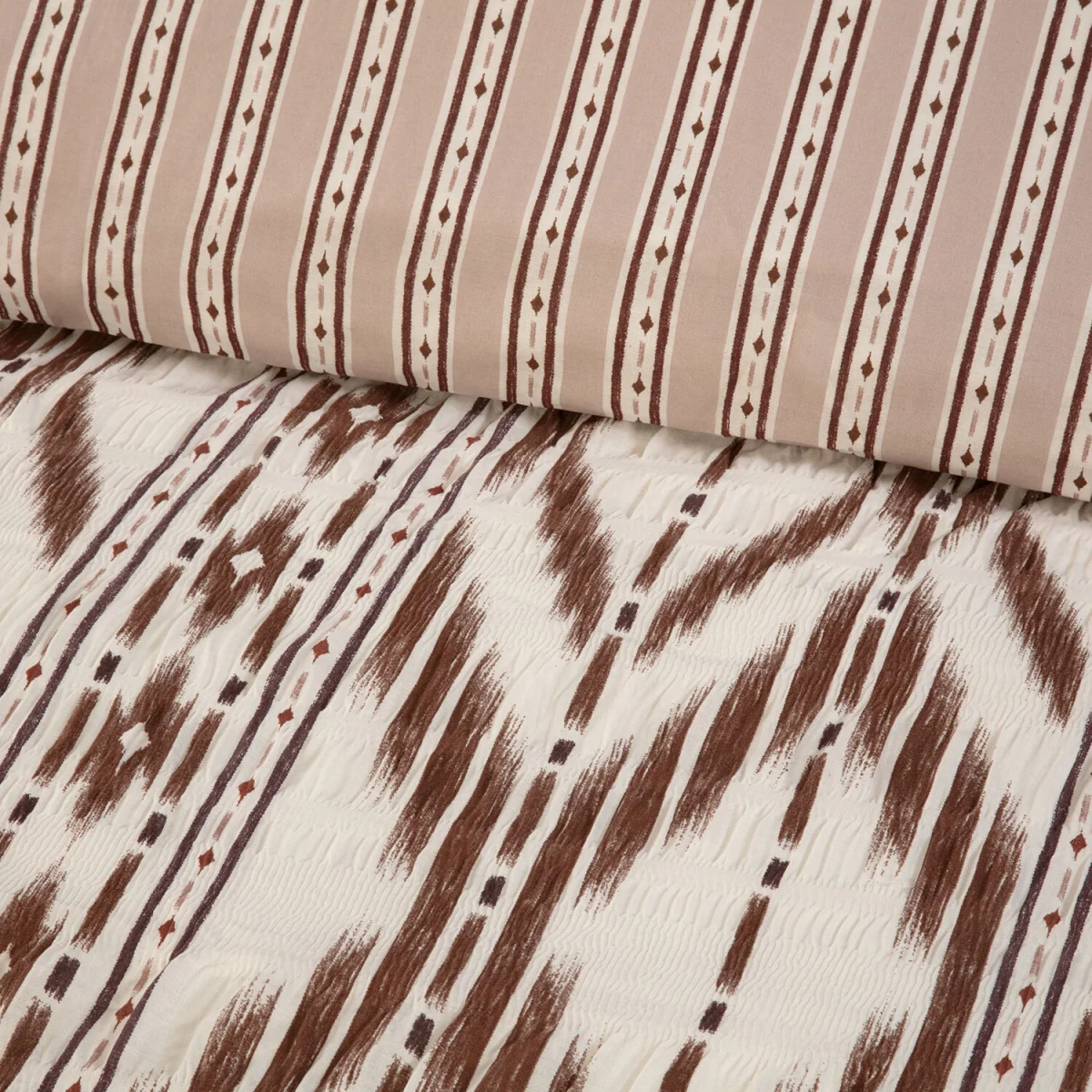 Arizona Seersucker Duvet Set - Natural / Superking – image 4