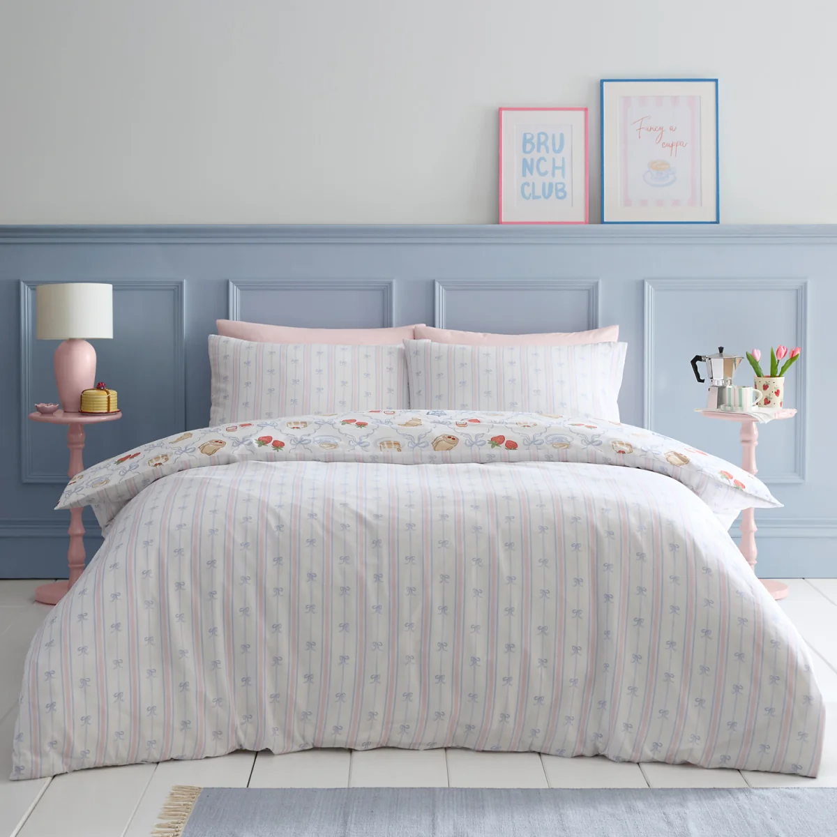 Brunch Club Duvet Set - White / Double – image 3