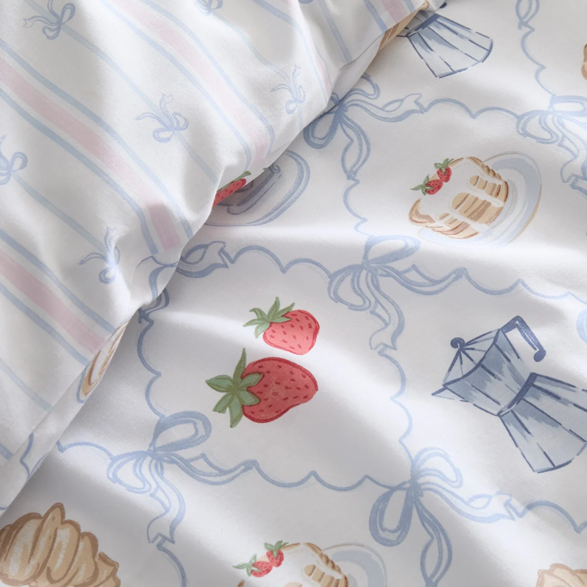 Brunch Club Duvet Set - White / Double – image 1