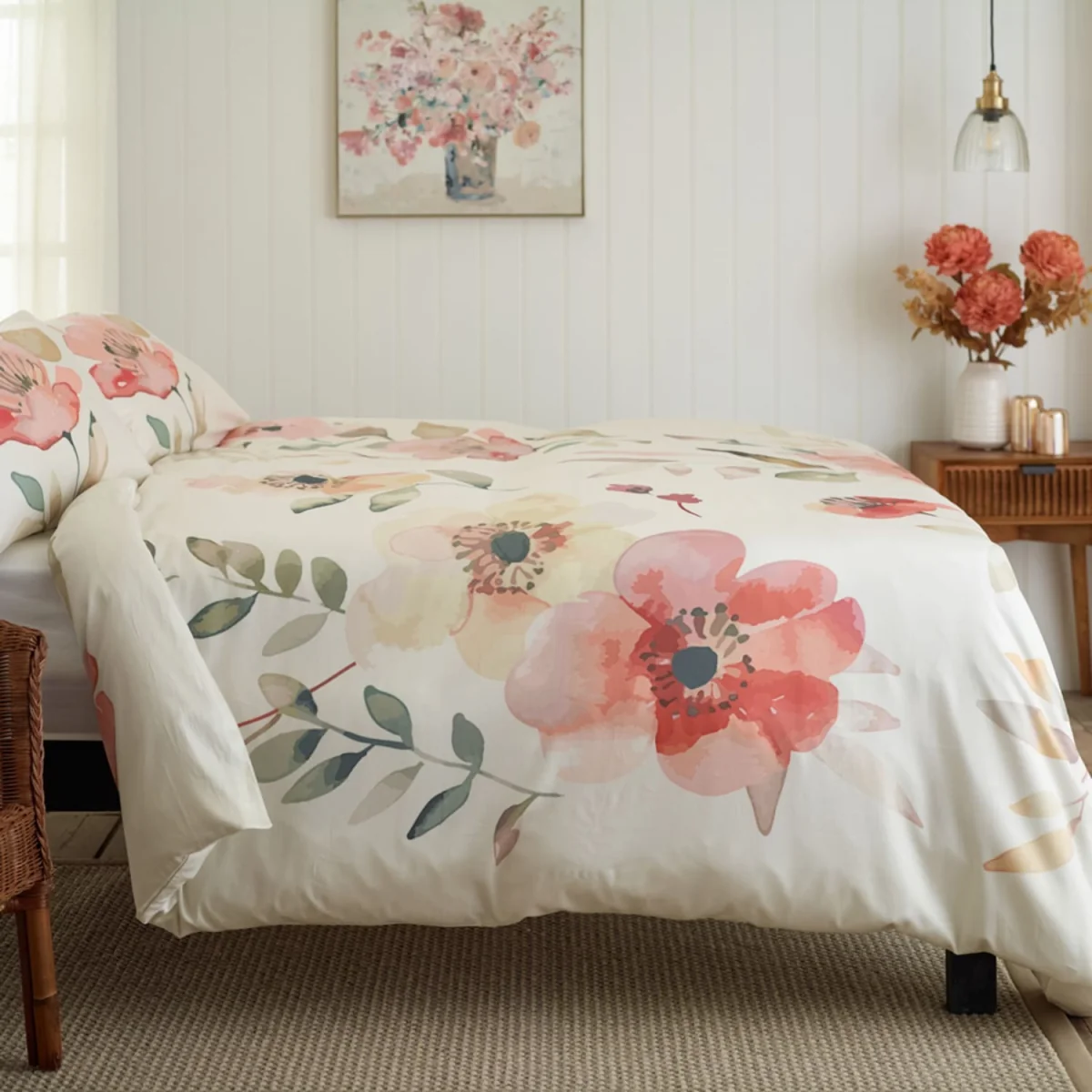 POPPY FIELD DUVET SET - Neutral / King / 220cm – image 2
