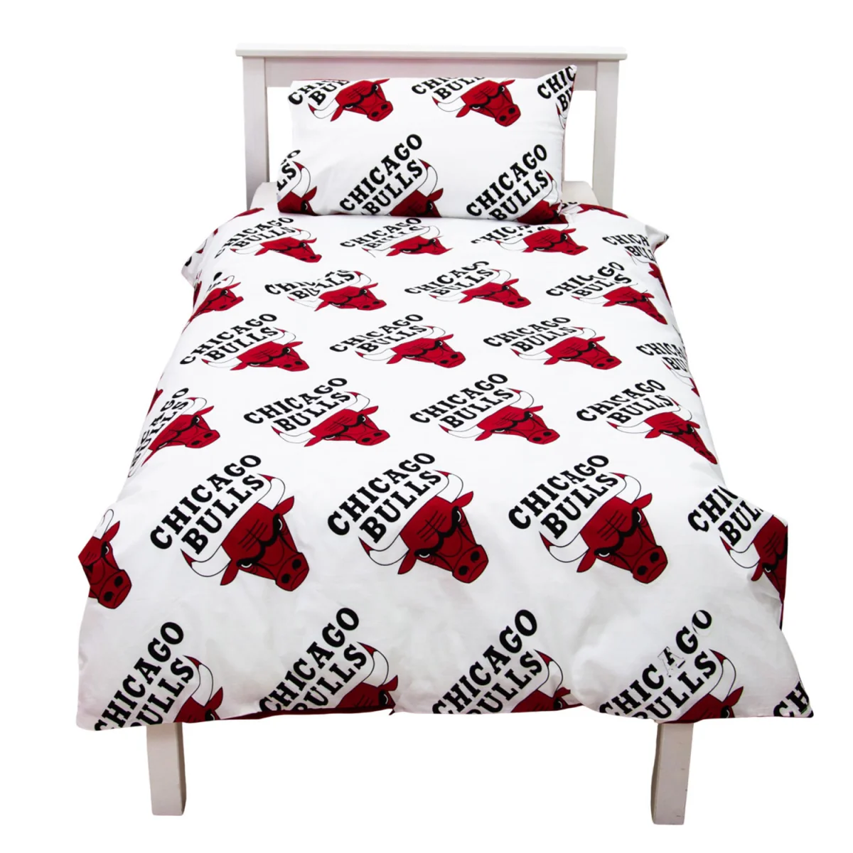 NBA Chicago Bulls Reversible Duvet Set - Black/Red/White – image 4