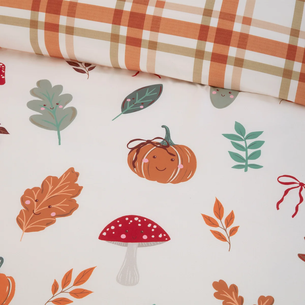 Autumn Friends Duvet Set - Rust / Single – image 4