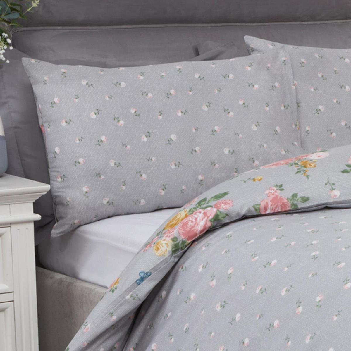 Dreamscene Blushing Rose Reversible Duvet Cover Bedding Set - Pink / 1.3kg / 5cm – image 4