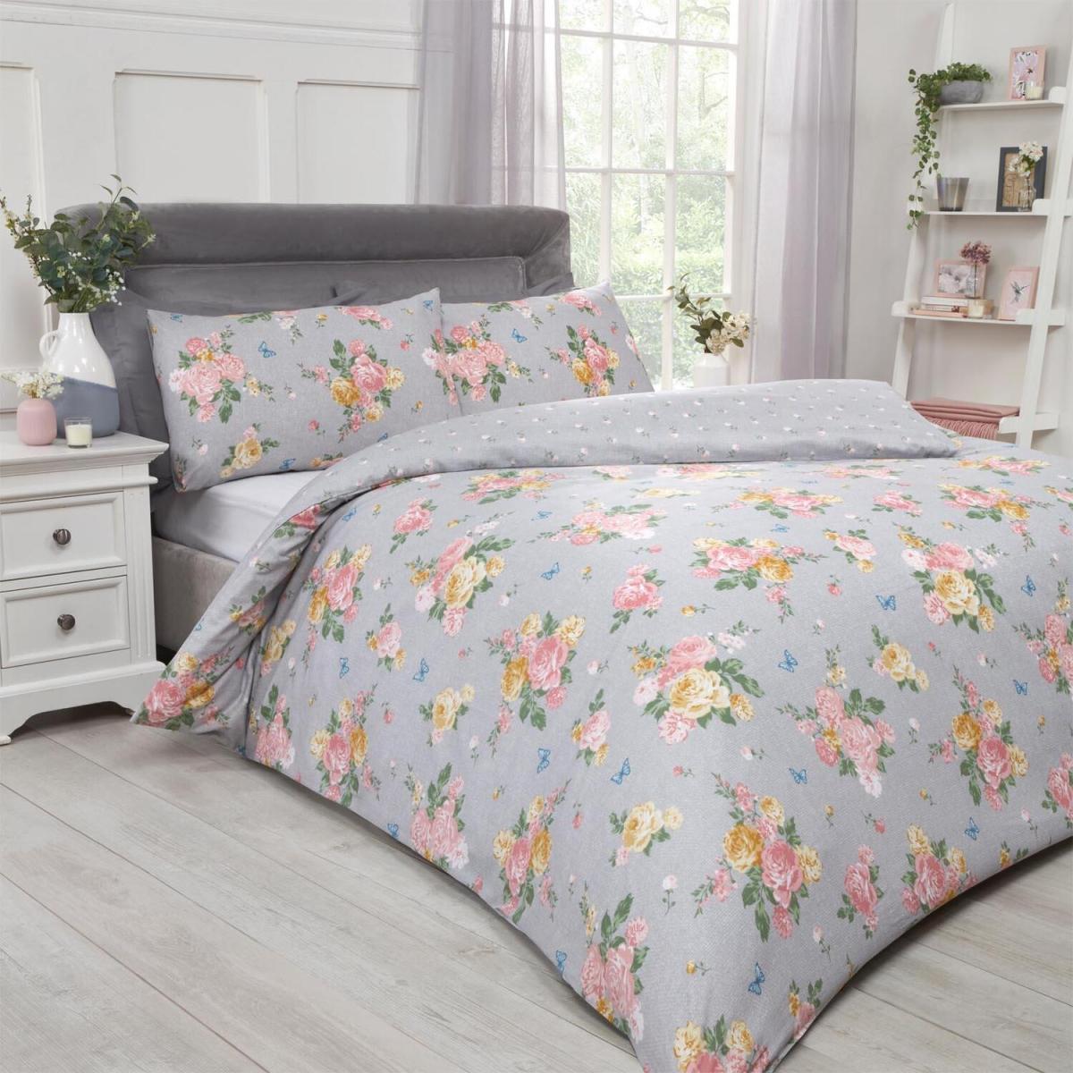 Dreamscene Blushing Rose Reversible Duvet Cover Bedding Set - Pink / 1.3kg / 5cm – image 5