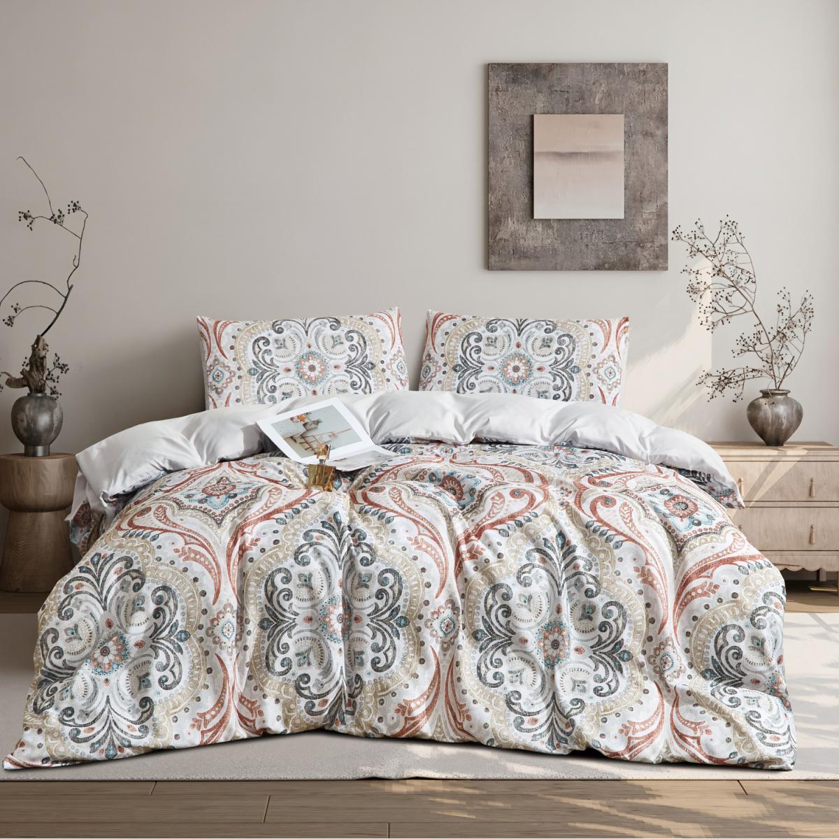 Evie Floral Printed Duvet Set - Multi / Double