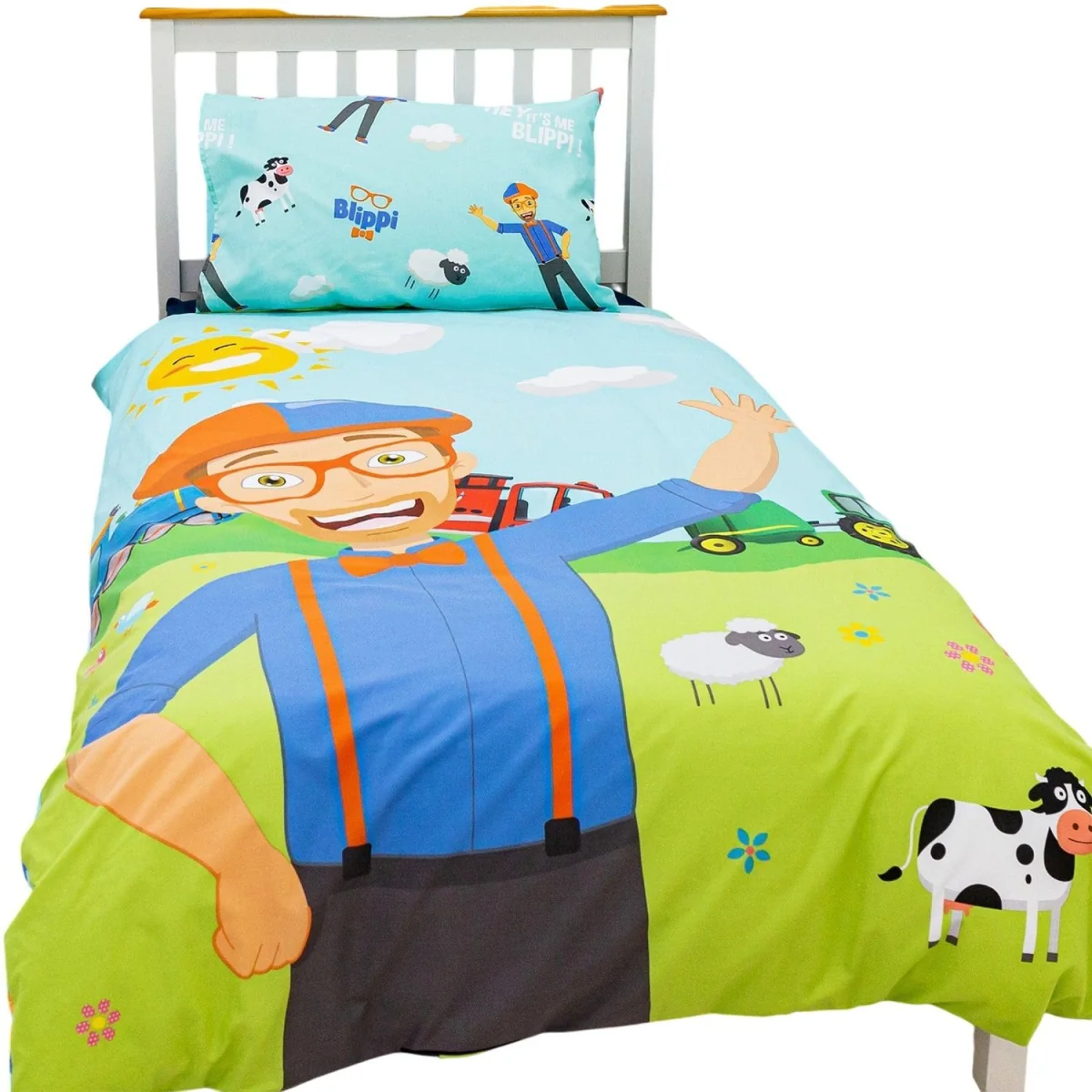 Blippi Digger Adventure And Farm Fun Reversible Duvet Set - Multicoloured – image 3