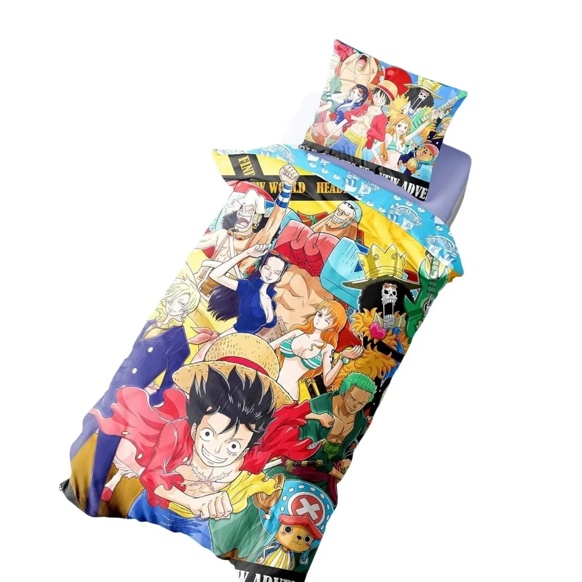 One Piece Straw Hat Crew Luffy Reversible Duvet Set - Multicoloured – image 2