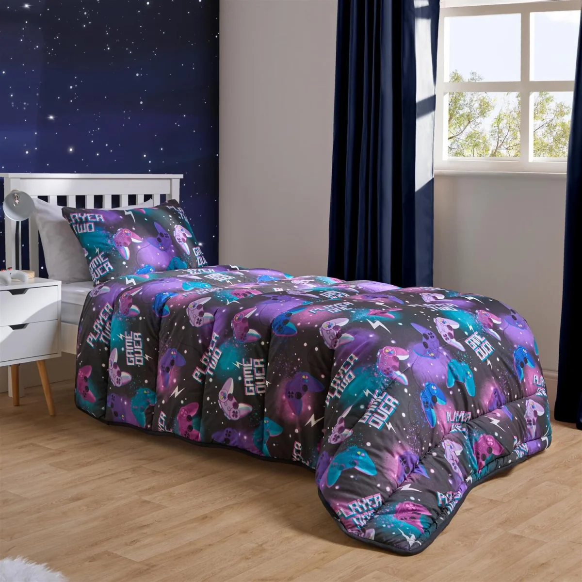 OHS Gaming Coverless 10.5 Tog Duvet Set - Neon – image 3