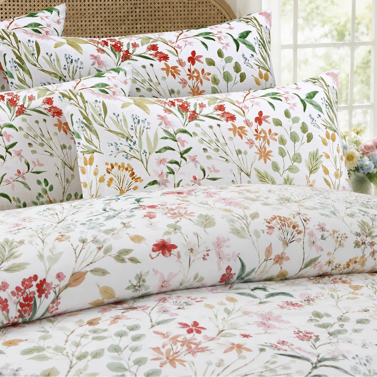 Delicate Floral Patterned Duvet Set - Multi – image 3