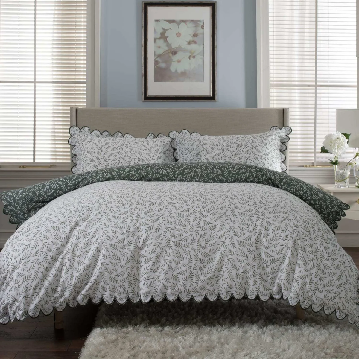 Ashling Garden 100% Cotton Duvet Set - Green – image 1