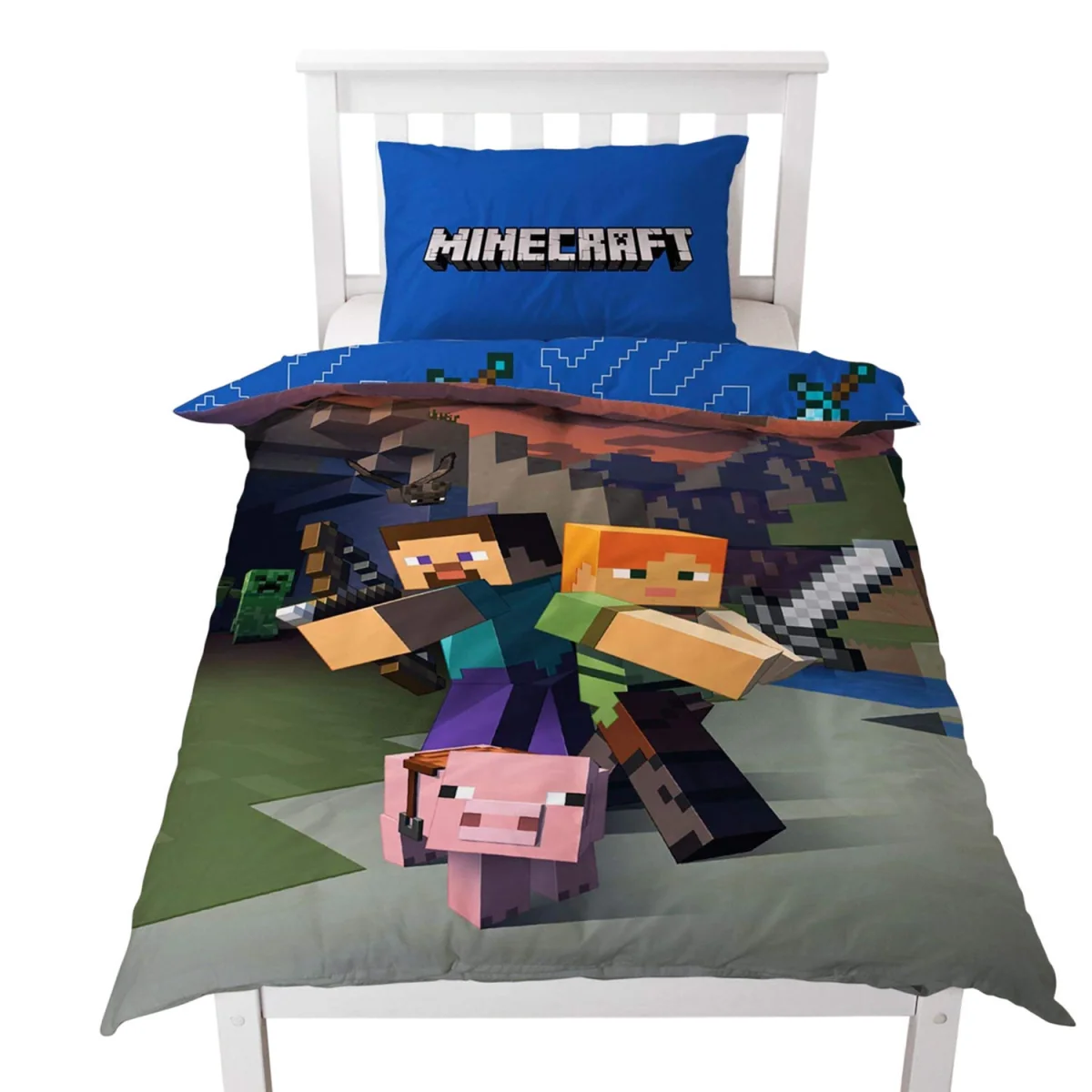 Minecraft Good Guys Reversible Duvet Set - Multicoloured / Single – image 3
