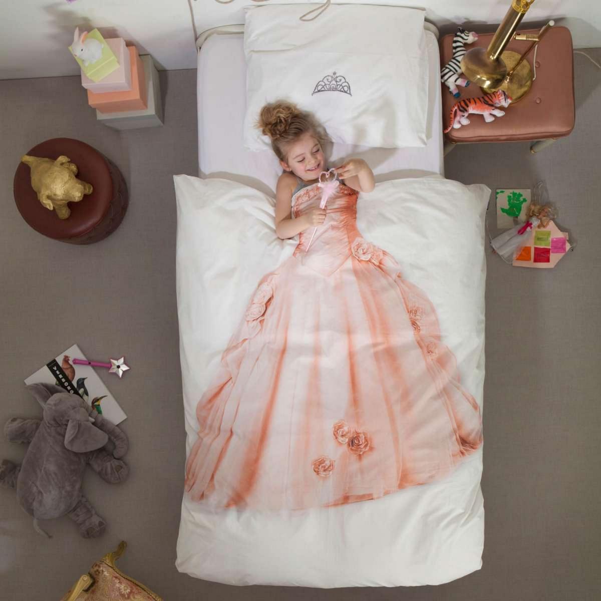 Princess Dress And Tiera Cotton Bedding in Pink – image 1