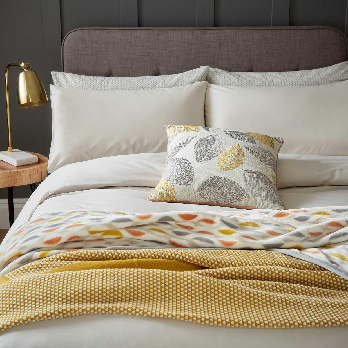 Aster Plain Bedding by Helena Springfield in Stone Grey – image 2