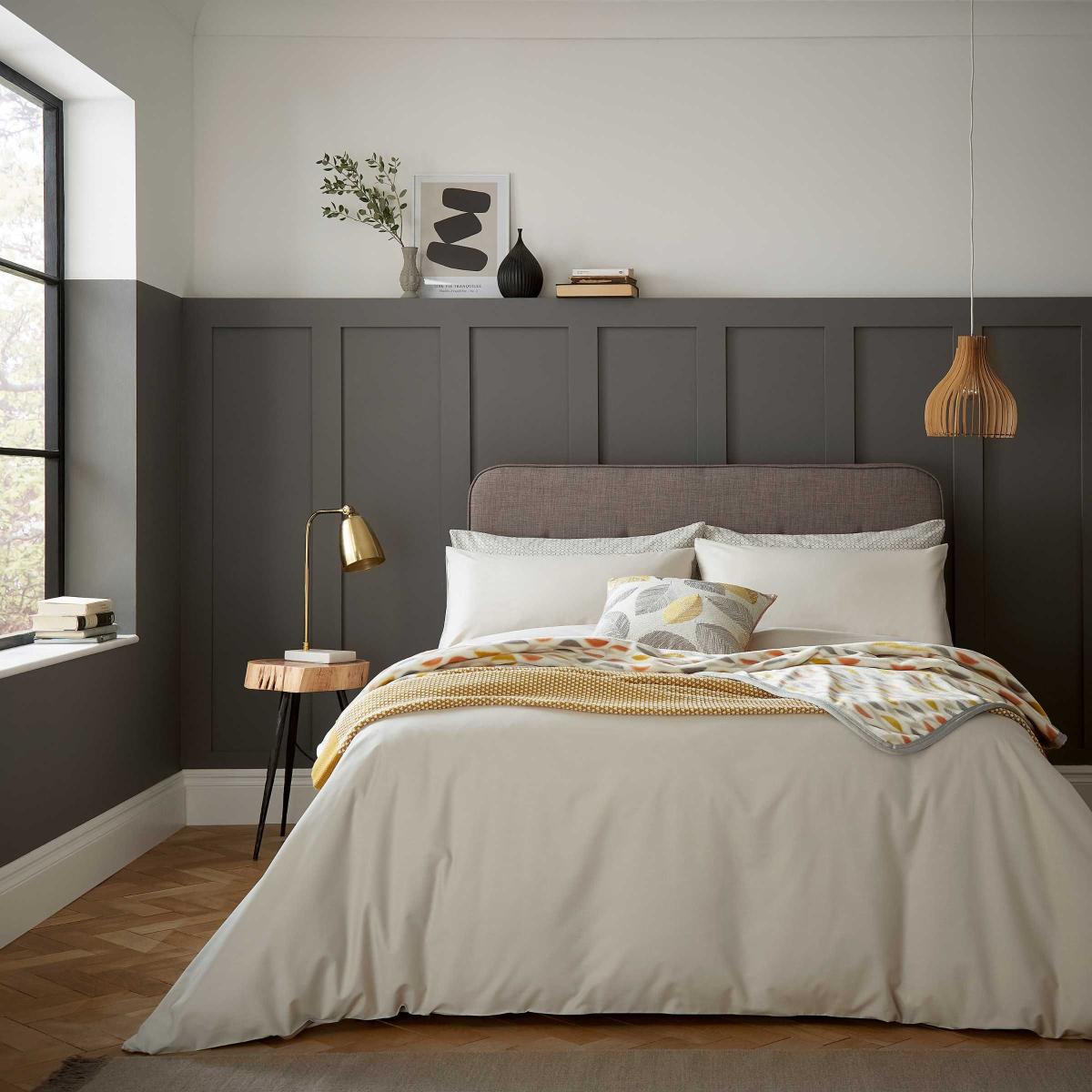 Aster Plain Bedding by Helena Springfield in Stone Grey – image 1