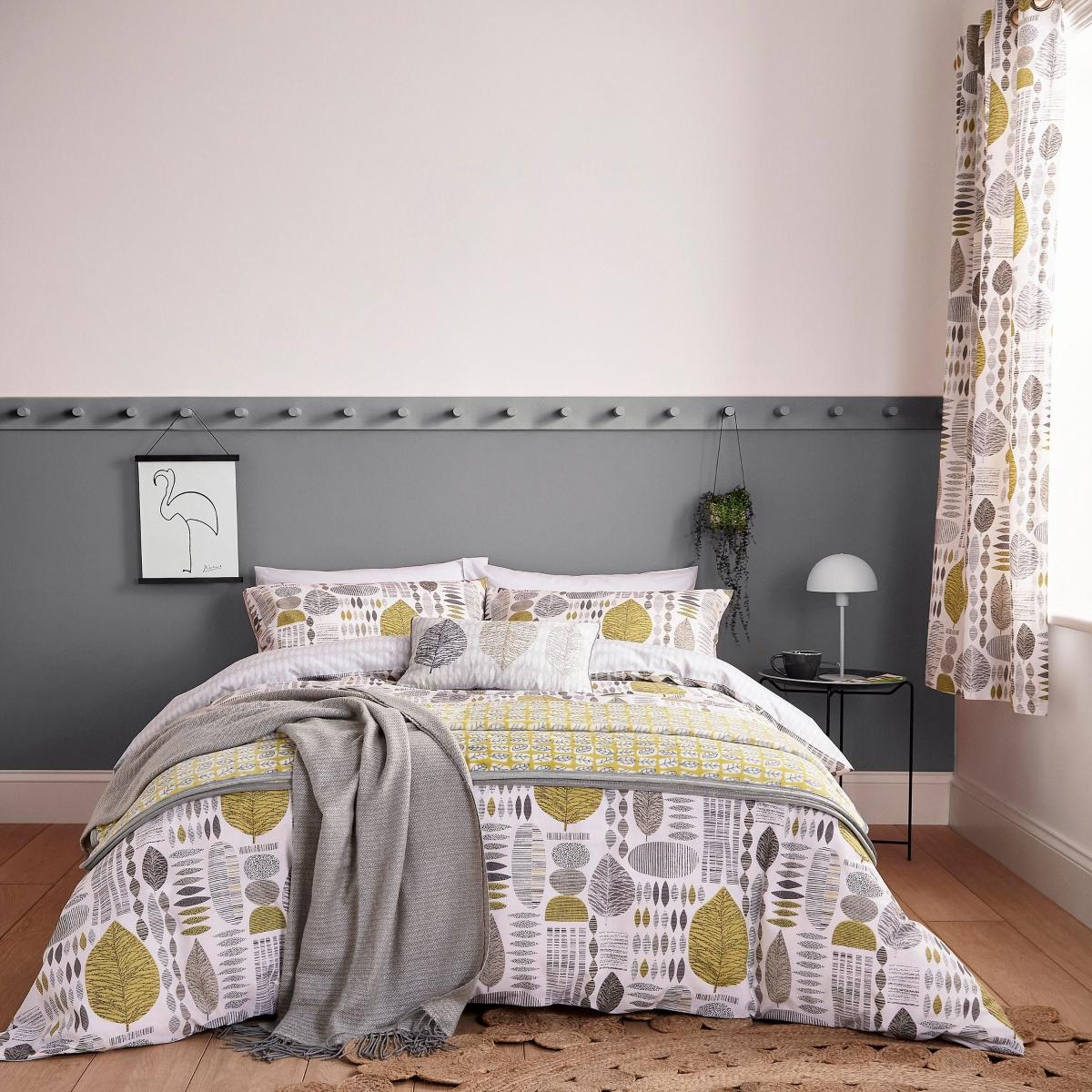 Unna Leaf Bedding by Helena Springfield in Chartreuse – image 1