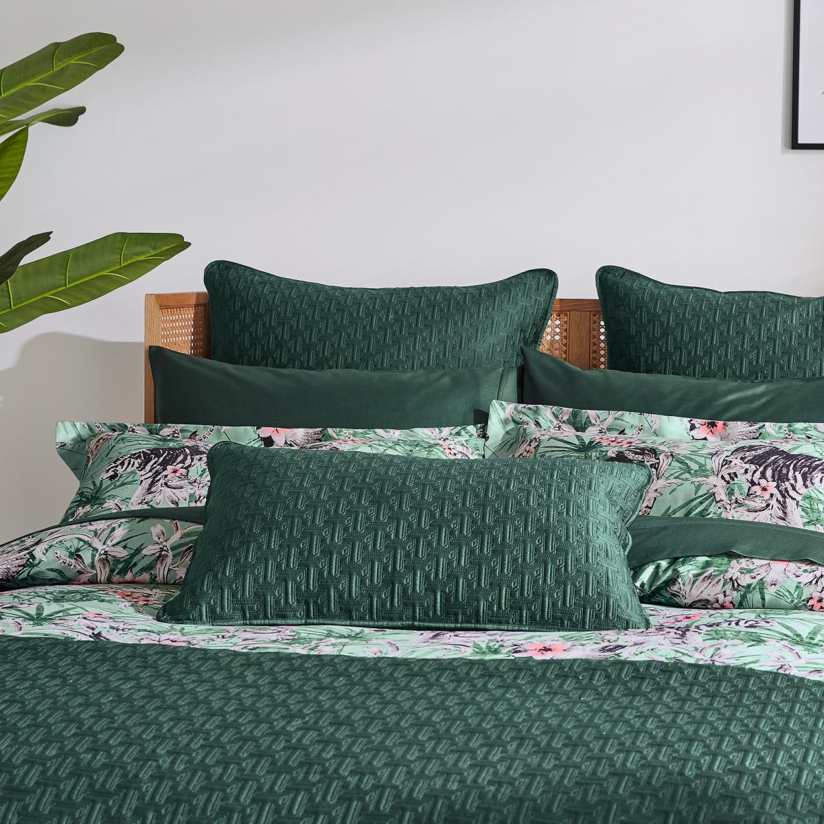 Kingdom Botanical Bedding Duvet Cover and Pillowcase by Ted Baker in Sage Green&nbsp;260x220cm – image 3