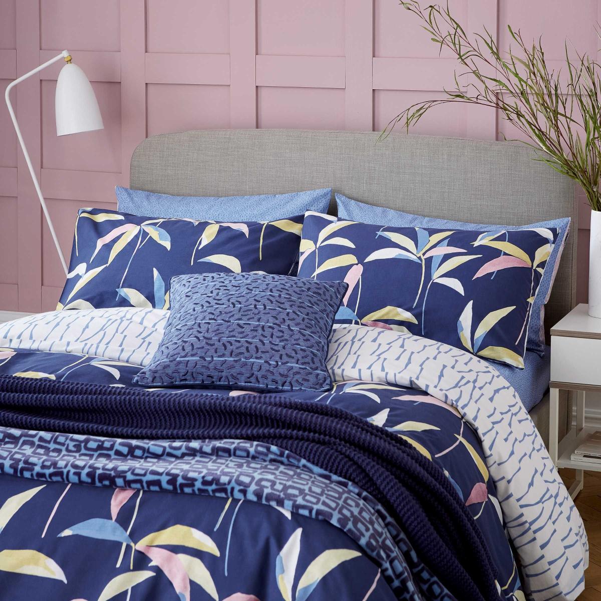 Viva Botanical Bedding by Helena Springfield in Navy Blue – image 2