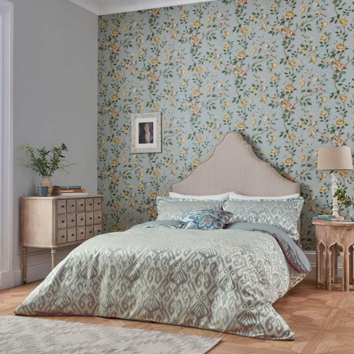 Kasuri Designer Bedding and Pillowcase By Sanderson in Dove Blue – image 1
